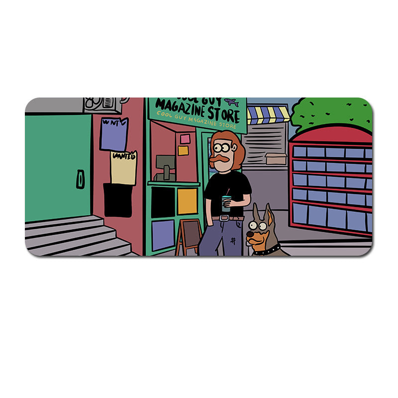 Oversized Cartoon Desk Pad - 80x30cm Mouse Mat, Non-Slip Base (Style 1) V888-ELOSUNG22909