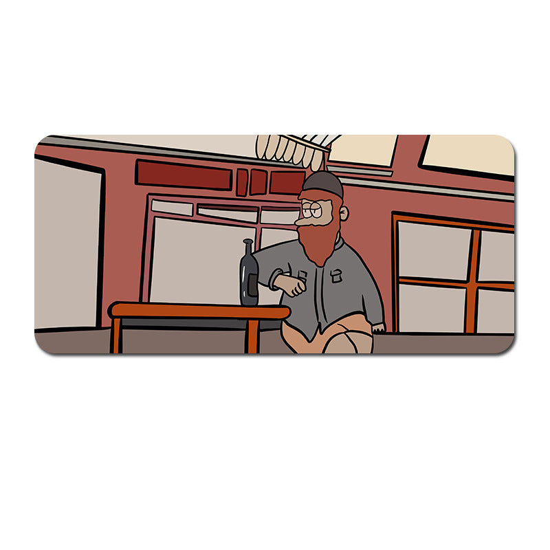 Oversized Cartoon Desk Pad - 90x40x0.4cm Mouse Mat, Non-Slip Base (Style 2) V888-ELOSUNG22912