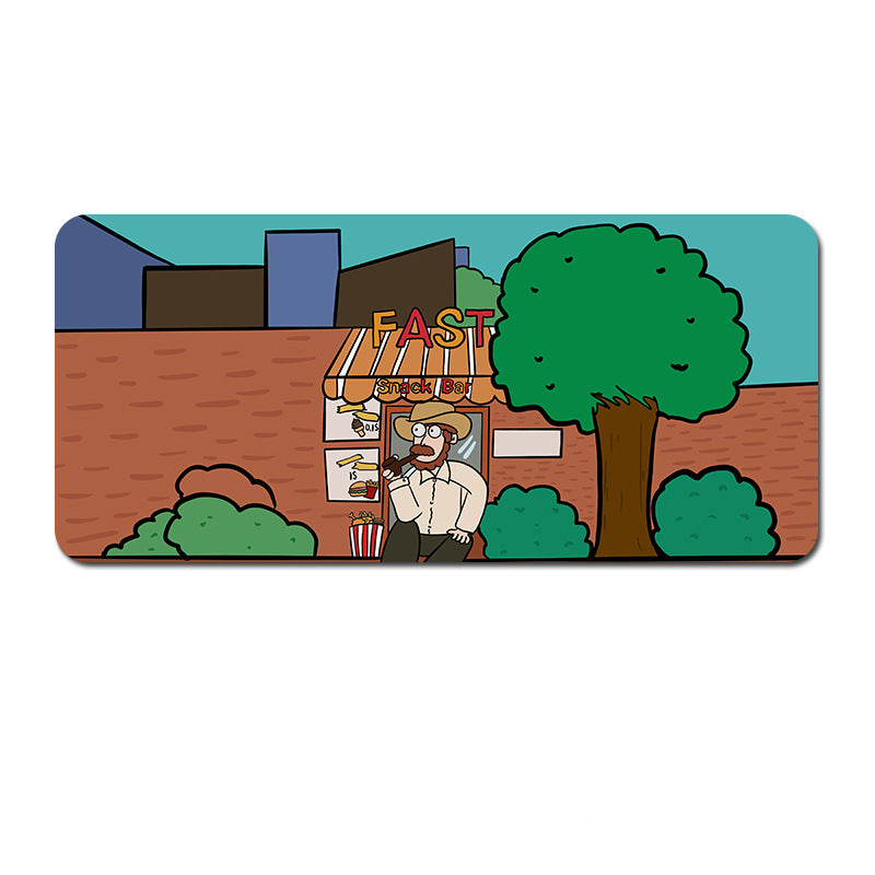 Oversized Cartoon Desk Pad - 80x30x0.4cmcm Mouse Mat, Non-Slip Base (Style 3) V888-ELOSUNG22913