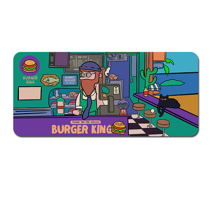 Extended Gaming Mousepad (80x30x0.4cm) - Big Beard Uncle Design, Stitched Edges - Style 1 V888-ELOSUNG22923