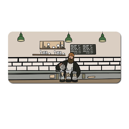 Extended Gaming Mousepad (80x30x0.4cm) - Big Beard Uncle Design, Stitched Edges - Style 2 V888-ELOSUNG22925