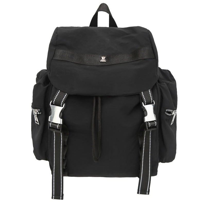 Black Lightweight Nylon Backpack - Water Resistant Travel Daypack for Women & Men V888-ELOSUNG22933