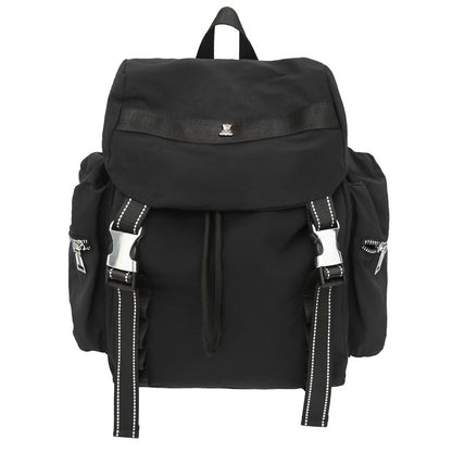 Black Lightweight Nylon Backpack - Water Resistant Travel Daypack for Women & Men V888-ELOSUNG22933