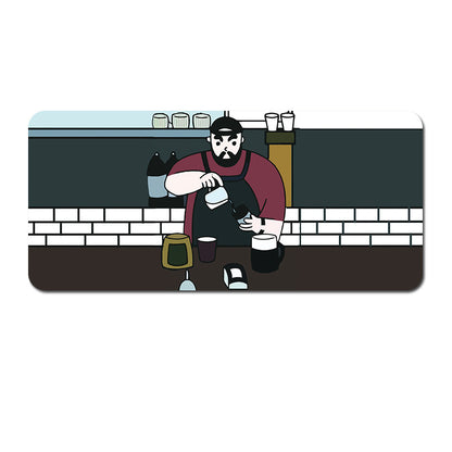 (80x30x0.4cm) Computer Desk Mat - Big Beard Uncle Series, Smooth Gaming Surface - Style 1 V888-ELOSUNG22944