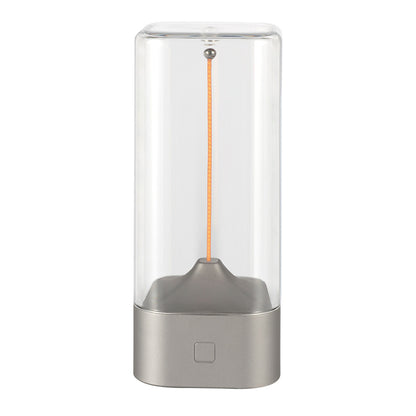 Silver Portable Magnetic Table Lamp with Bendable LED - USB-C Rechargeable V888-ELOSUNG22979