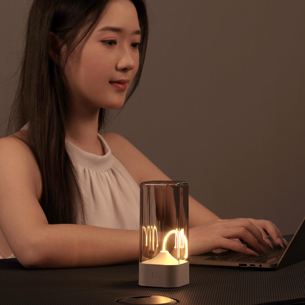 White Portable Magnetic Table Lamp with Bendable LED - USB-C Rechargeable V888-ELOSUNG22981
