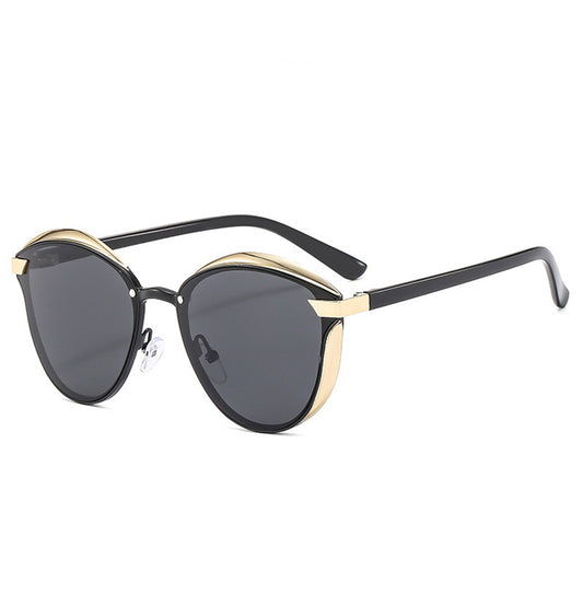 2-pcs Black Elegant Women's Cat Eye Sunglasses - Anti-Glare, Lightweight Frame V888-ELOSUNG22995
