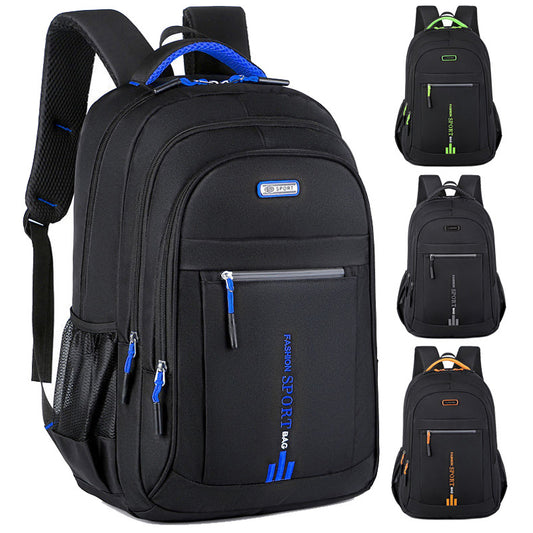 Black And Blue Large Capacity Business Backpack for Men and Women - Waterproof Laptop School Bag with V888-ELOSUNG23146