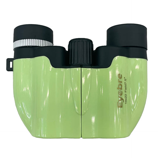 Green 10x22 Compact Binoculars for Adults - High Definition Lightweight Telescope for Hiking, Travel, and V888-ELOSUNG23287