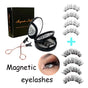 Style 2 Black Magnetic False Eyelashes Kit - 3 Pairs with Applicator Clip and Mirror Case V888-ELOSUNG23400