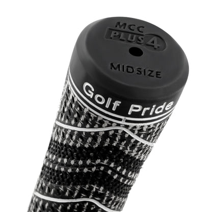 2 Pcs Red MCC PLUS4 Midsize Golf Grip - Rubber and Cotton Thread Hybrid, 265 mm, 72g, Core 60 V888-ELOSUNG234420