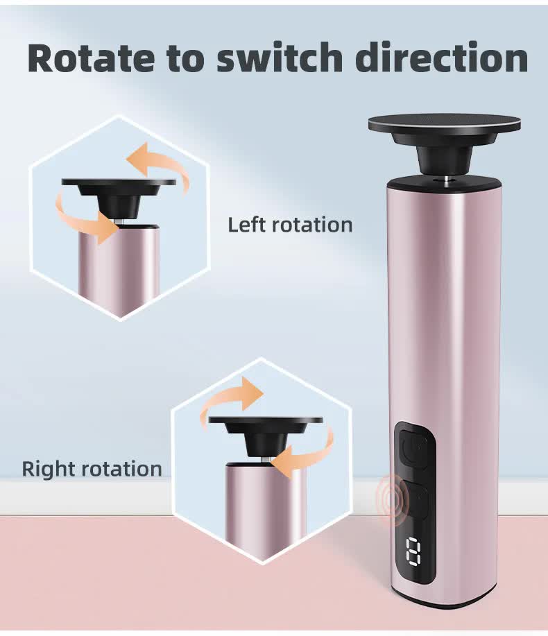 Purple Rechargeable Electric Foot File with 9 Speed Settings - Callus Remover for Smooth Feet V888-ELOSUNG23517