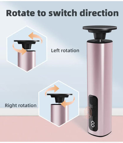 Purple Rechargeable Electric Foot File with 9 Speed Settings - Callus Remover for Smooth Feet V888-ELOSUNG23517