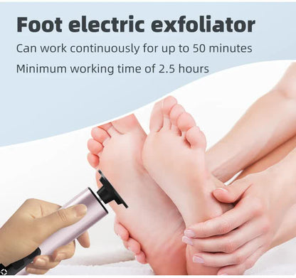 Purple Rechargeable Electric Foot File with 9 Speed Settings - Callus Remover for Smooth Feet V888-ELOSUNG23517
