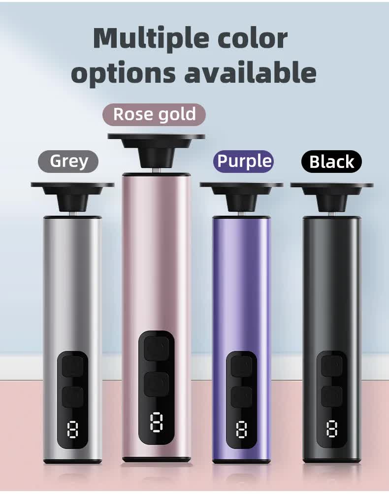 Purple Rechargeable Electric Foot File with 9 Speed Settings - Callus Remover for Smooth Feet V888-ELOSUNG23517