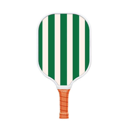 Style 4 White And Green T700 Carbon Fiber & Fiberglass Pickleball Paddle - Lightweight 220g with Anti-Slip V888-ELOSUNG23602