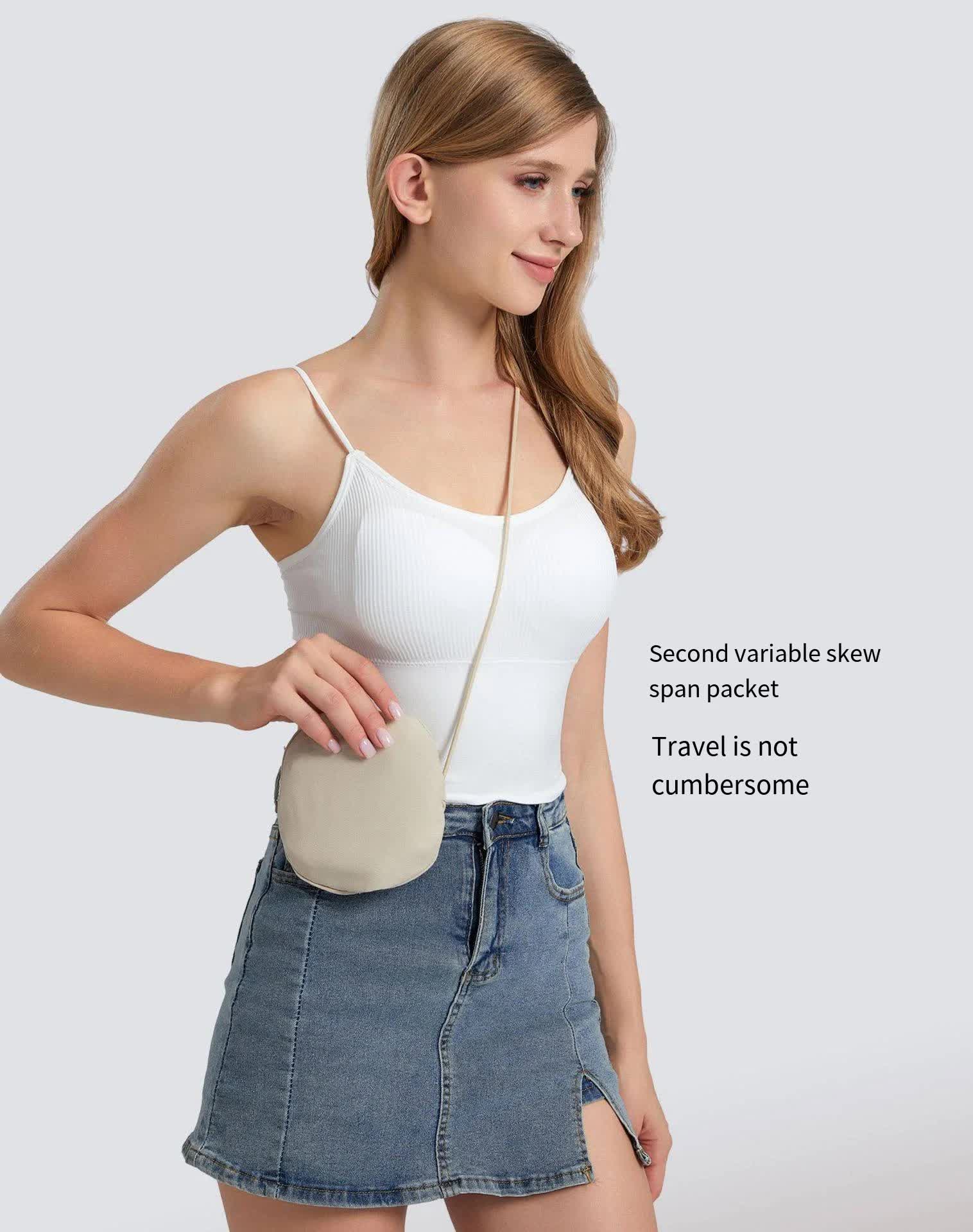 Beige Packable Cotton Bucket Hat - Folds into Wearable Pouch | Frayed Edge Sun Hat with Chin Strap V888-ELOSUNG23649