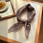 Style 6 Purple Versatile Patterned Square Scarf | 65x65cm Lightweight Polyester Neckerchief Headband | V888-ELOSUNG23670