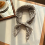 Style 8 Black spots on white background Versatile Patterned Square Scarf | 65x65cm Lightweight Polyester V888-ELOSUNG23672