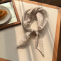 Style 15 Beige Versatile Patterned Square Scarf | 65x65cm Lightweight Polyester Neckerchief Headband | V888-ELOSUNG23697