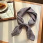 Style 16 Dark Blue Versatile Patterned Square Scarf | 65x65cm Lightweight Polyester Neckerchief Headband | V888-ELOSUNG23698