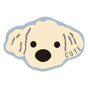 2 Pcs Style 5 Beige Puppy pattern Cartoon Pet Feeding Mat for Cats & Dogs - Absorbent Diatom Mud Splash-Proof V888-ELOSUNG23711