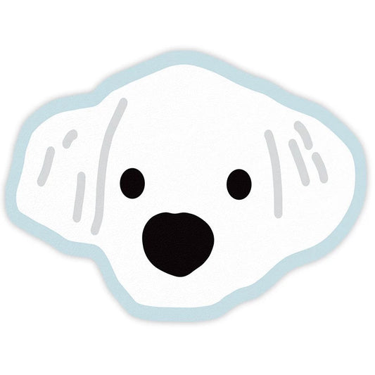 2 Pcs Style 8 White and Blue Puppy pattern Cartoon Pet Feeding Mat for Cats & Dogs - Absorbent Diatom Mud V888-ELOSUNG23714