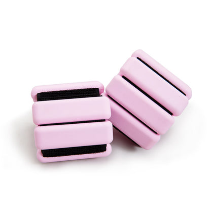 Pink Adjustable Silicone Wrist & Ankle Weights - 2lb Pair (900g) | Comfortable Fitness Resistance Bands for V888-ELOSUNG23732