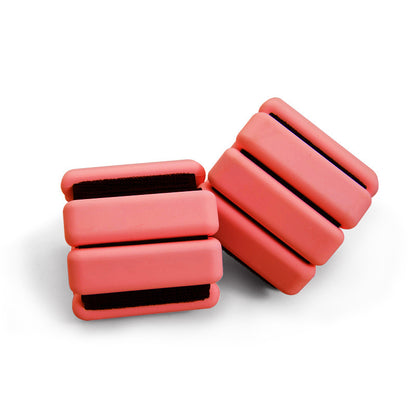 Red Adjustable Silicone Wrist & Ankle Weights - 2lb Pair (900g) | Comfortable Fitness Resistance Bands for V888-ELOSUNG23733