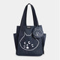 Dark Blue Foldable Waterproof Shopping Tote Bag Set - Large Capacity Lightweight Reusable Grocery Bag with V888-ELOSUNG23735