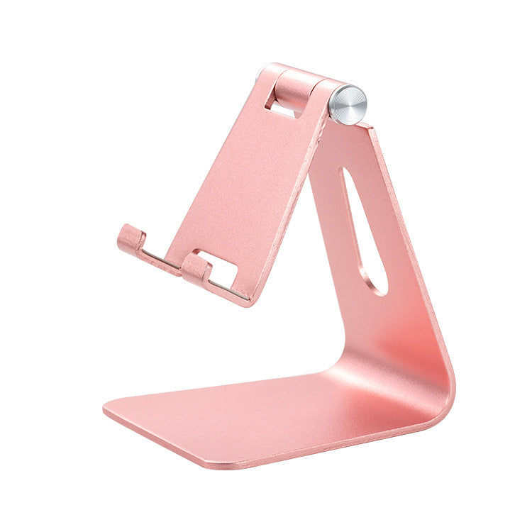 2 Pcs Pink Foldable Aluminum Alloy Phone & Tablet Stand - Adjustable Portable Desktop Holder V888-ELOSUNG23748