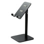 Black Adjustable Aluminum Alloy Phone and Tablet Stand - Telescopic Desktop Holder for Live Streaming and V888-ELOSUNG23754