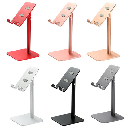 Red Adjustable Aluminum Alloy Phone and Tablet Stand - Telescopic Desktop Holder for Live Streaming and V888-ELOSUNG23755