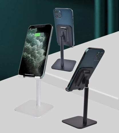 Red Adjustable Aluminum Alloy Phone and Tablet Stand - Telescopic Desktop Holder for Live Streaming and V888-ELOSUNG23755