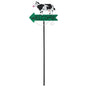 Black And White Cow Pattern Charming Metal Garden Stakes | Welcome Yard & Lawn Decor V888-ELOSUNG23795