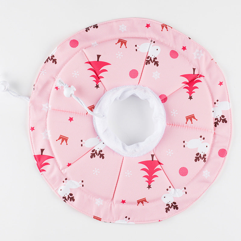 2 Pcs Size S Pink Comfortable Pet Recovery Collar | Waterproof Anti-Lick Collar for Cats & Dogs V888-ELOSUNG23805