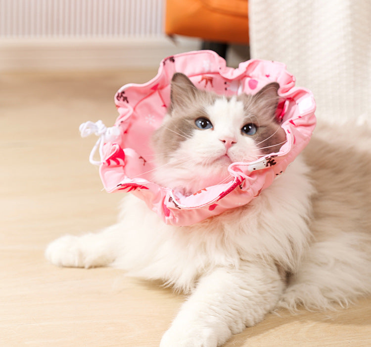 2 Pcs Size S Pink Comfortable Pet Recovery Collar | Waterproof Anti-Lick Collar for Cats & Dogs V888-ELOSUNG23805