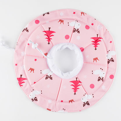 2 Pcs Size M Pink Comfortable Pet Recovery Collar | Waterproof Anti-Lick Collar for Cats & Dogs V888-ELOSUNG23806