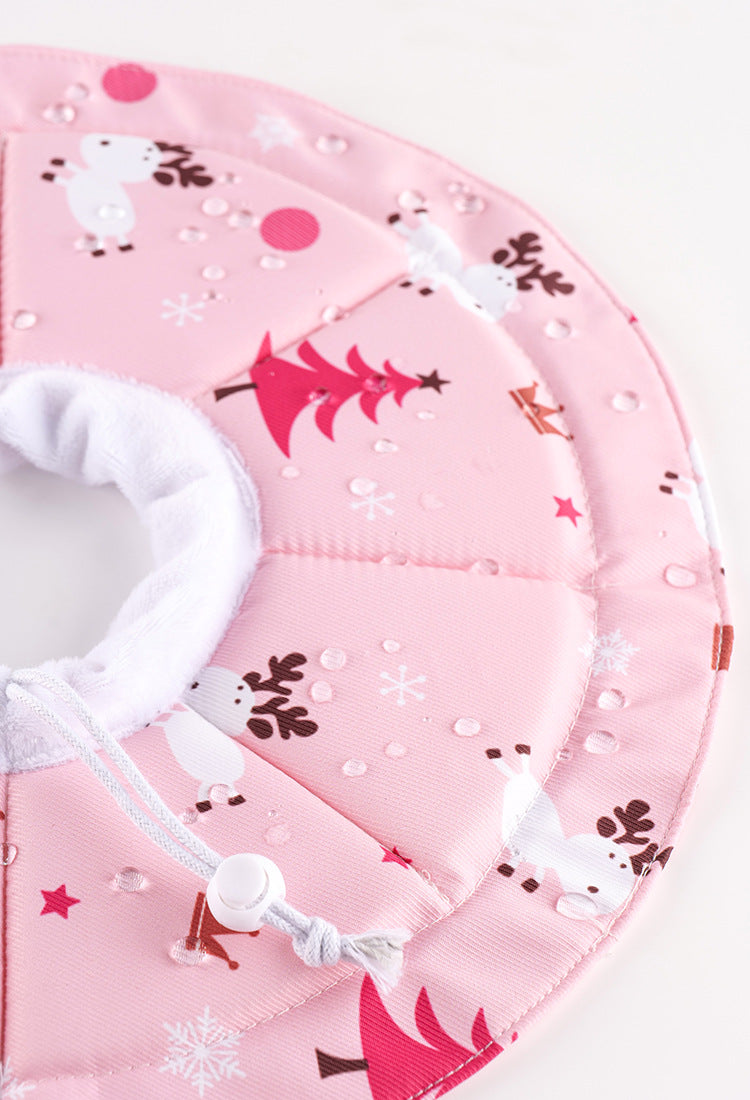 2 Pcs Size M Pink Comfortable Pet Recovery Collar | Waterproof Anti-Lick Collar for Cats & Dogs V888-ELOSUNG23806