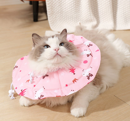 2 Pcs Size L Pink Comfortable Pet Recovery Collar | Waterproof Anti-Lick Collar for Cats & Dogs V888-ELOSUNG23807