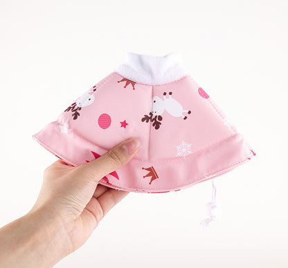 2 Pcs Size M Beige Comfortable Pet Recovery Collar | Waterproof Anti-Lick Collar for Cats & Dogs V888-ELOSUNG23812
