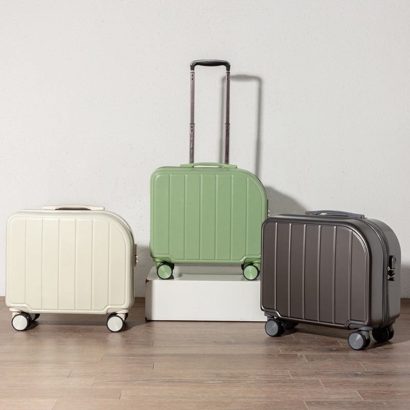 Light Blue Compact 18-Inch Carry-On Suitcase | Lightweight ABS Hardside Spinner Luggage V888-ELOSUNG23815