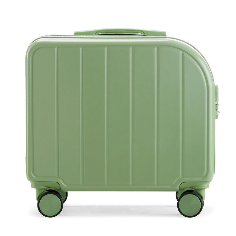 Green Compact 18-Inch Carry-On Suitcase | Lightweight ABS Hardside Spinner Luggage V888-ELOSUNG23817