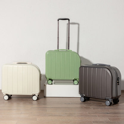 Green Compact 18-Inch Carry-On Suitcase | Lightweight ABS Hardside Spinner Luggage V888-ELOSUNG23817