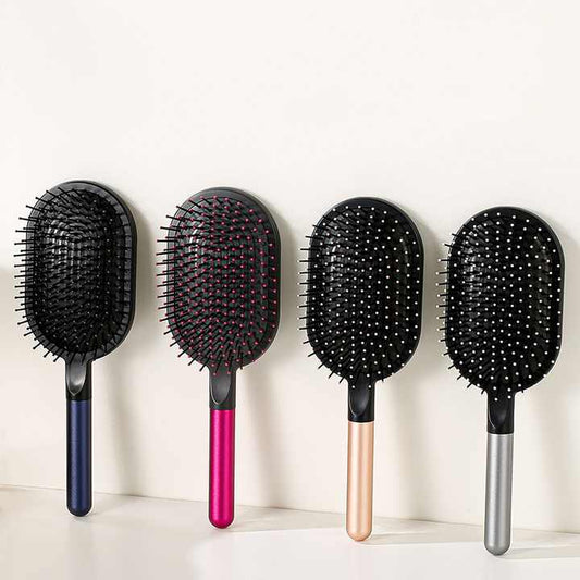 Blue Air Cushion Massage Paddle Brush & Wide Tooth Comb Set - Gentle Detangling for All Hair Types V888-ELOSUNG23841