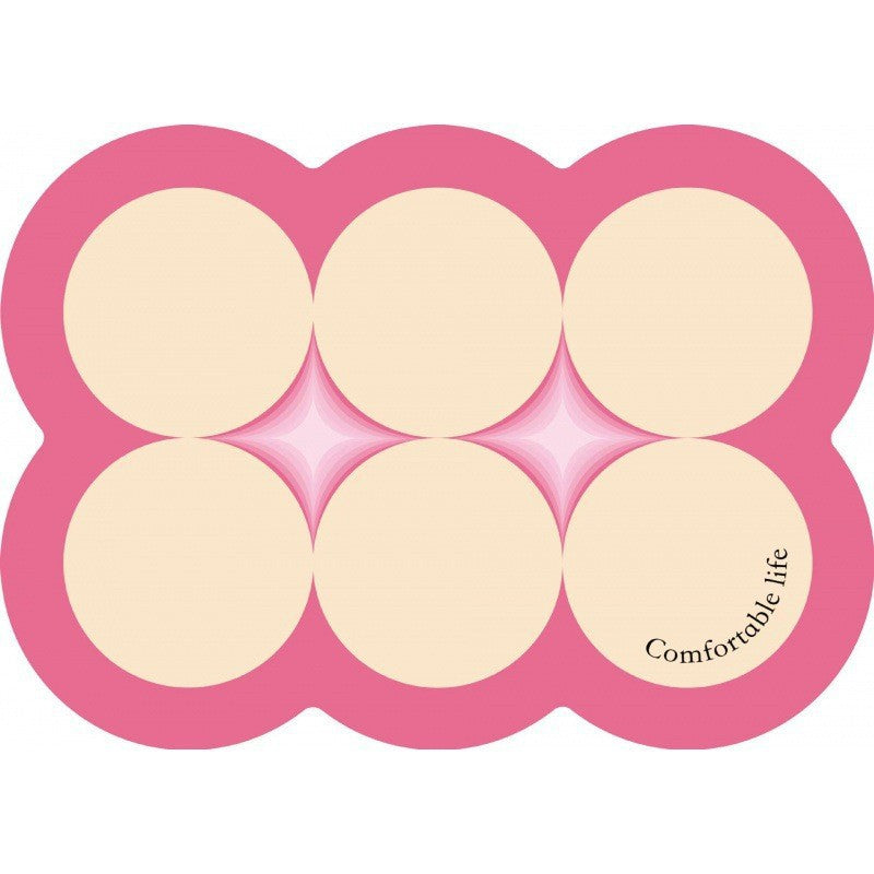 Style 4 Pink And Beige Absorbent Diatomaceous Earth Pet Feeding Mat - Non-Slip & Quick Dry Placemat (50x80cm) V888-ELOSUNG23852
