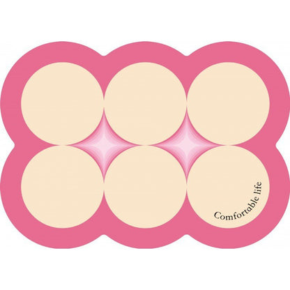 Style 4 Pink And Beige Absorbent Diatomaceous Earth Pet Feeding Mat - Non-Slip & Quick Dry Placemat (50x80cm) V888-ELOSUNG23852