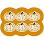 Style 8 Yellow Pumpkin Pattern Absorbent Diatomaceous Earth Pet Feeding Mat - Non-Slip & Quick Dry Placemat V888-ELOSUNG23856