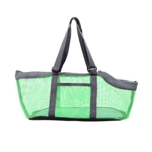 Green And Grey Lightweight Breathable Mesh Pet Carrier Handbag - Portable Travel Tote for Small Dogs & Cats V888-ELOSUNG23879