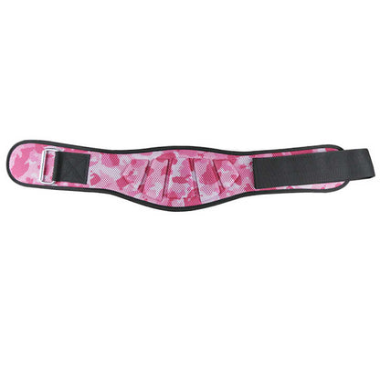 Size M Pink Camouflage Camo Weightlifting Belt - EVA Nylon Gym Belt for Squats, Deadlifts & Lumbar Support V888-ELOSUNG23883